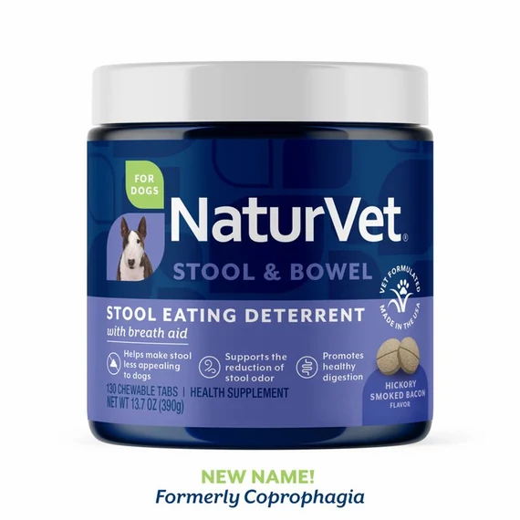 NaturVet Coprophagia Székevés Elleni Formula + Leheletfrissítő, kutyáknak, 130 puha rágófalat