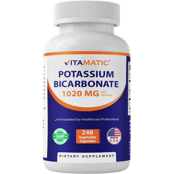 Vitamatic Kálium-bikarbonát, 240 növényi kapszula (510 mg/kapszula)