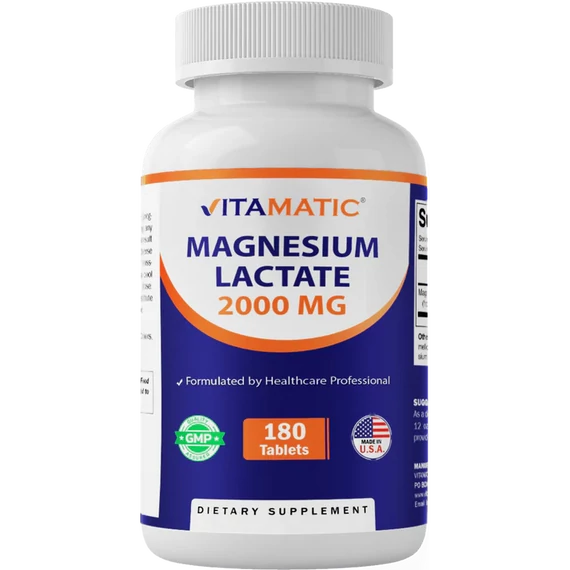 Vitamatic Magnézium-laktát, 180 tabletta (1 000 mg/tabletta)