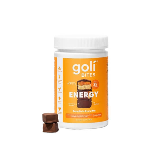 Goli Bites Energy, Energia, sós karamellás csokoládé falatok, 30 db, Goli Nutrition 