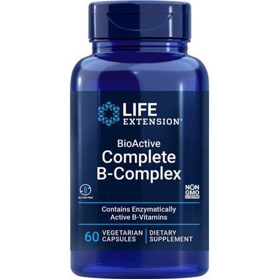 BioActive B-komplex, 60 db, Life Extension