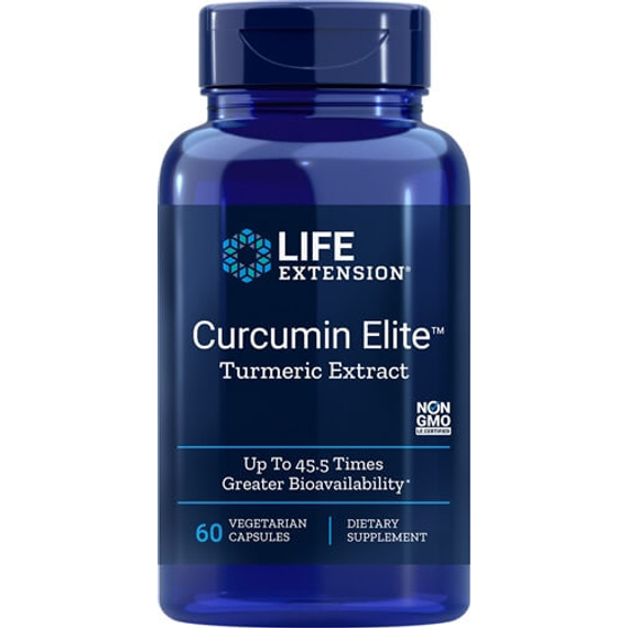 Kurkumin, kurkuma kivonat, Curcumin Elite, 60 db, Life Extension 