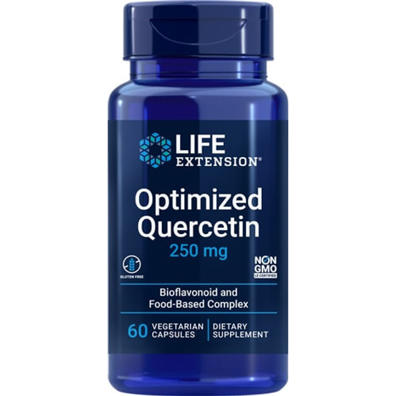 Kvercetin, Quercetin, optimalizált, 250 mg, 60 db, Life Extension 