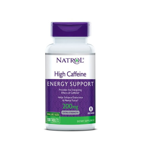 High Caffeine, magas koffeintartalom, 200 mg, 100 db, Natrol 