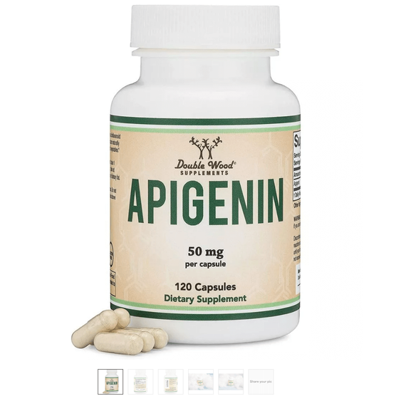 Apigenin, egészséges stresszszint, 50 mg, 120 db, Double Wood
