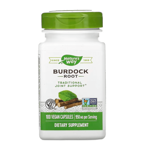 Burdock Root, bojtorján gyökér, 475 mg, 100 db, Nature's Way