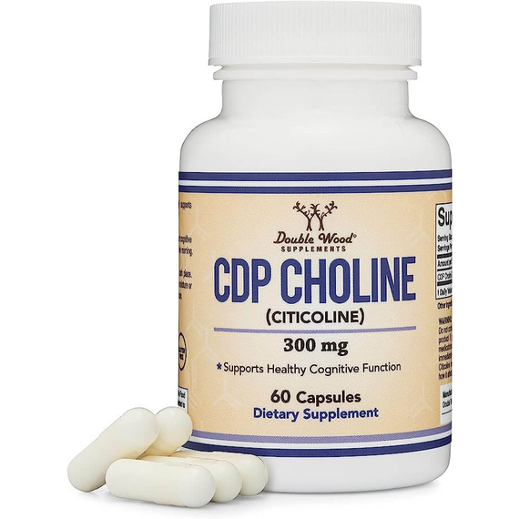 Kolin, CDP Choline - Citicoline, egészséges kognitív funkció, 300 mg, 60 db, Double Wood 