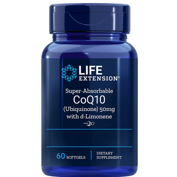 CoQ10 d-limonénnel, ubikinon, szív és az agy egészség, szuper felszívódású, 60 db, Life Extension
