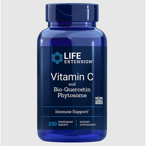 C-vitamin és Bio-Quercetin fitoszóma, 250 db, Life Extension