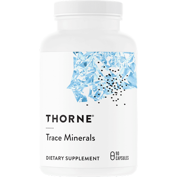 Trace Minerals, nyomelemek, 90 db, Thorne