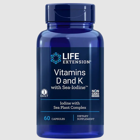 D- és K-vitamin, 60 db, Life Extension 