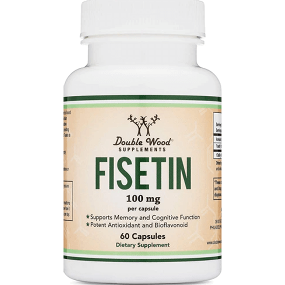Fisetin, egészséges öregedés, 100 mg, 60 db, Double Wood